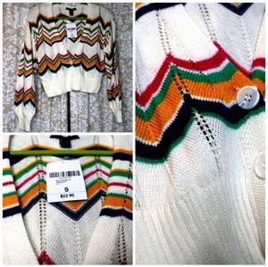 Cropped Cardigan Sweater